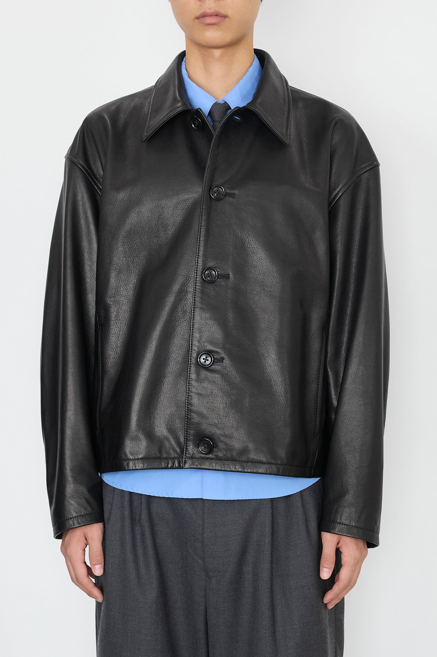 NTRUL MODERN LEATHER JACKET BLACK