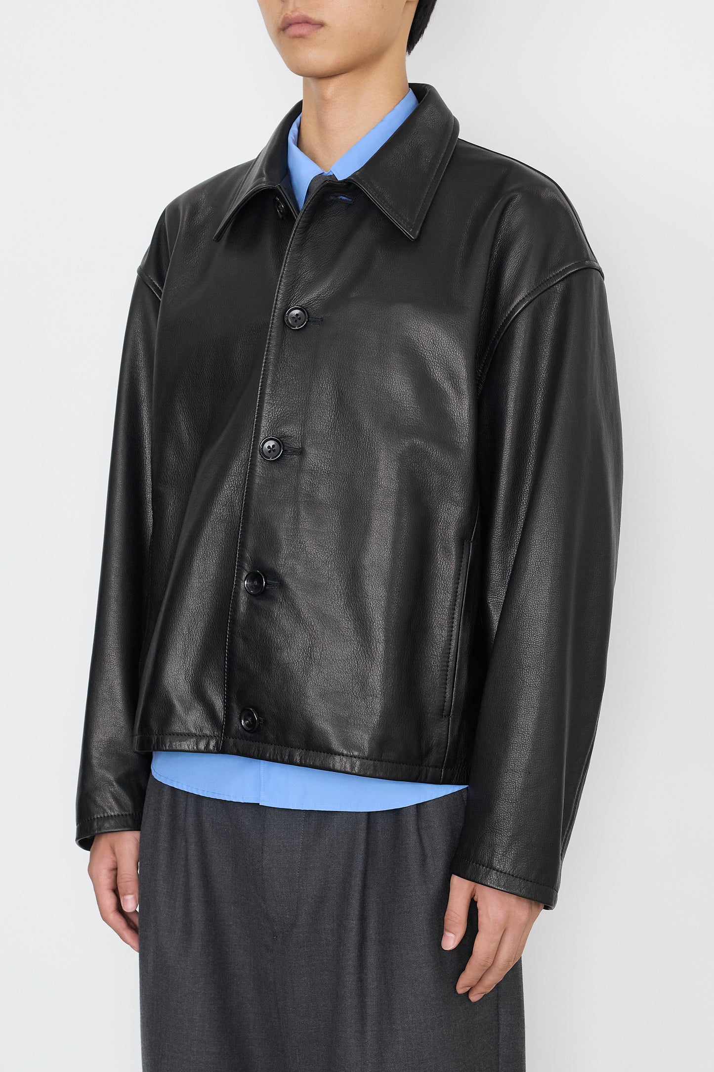 NTRUL MODERN LEATHER JACKET BLACK