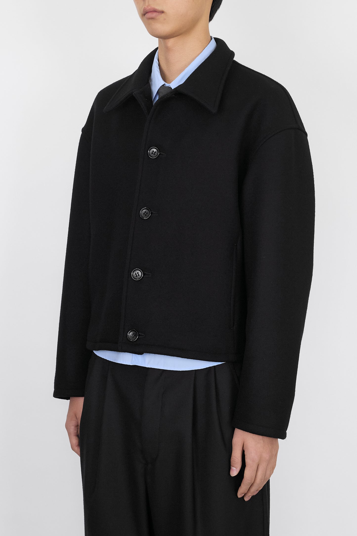 NTRUL CLASSIC MELTON JACKET BLACK