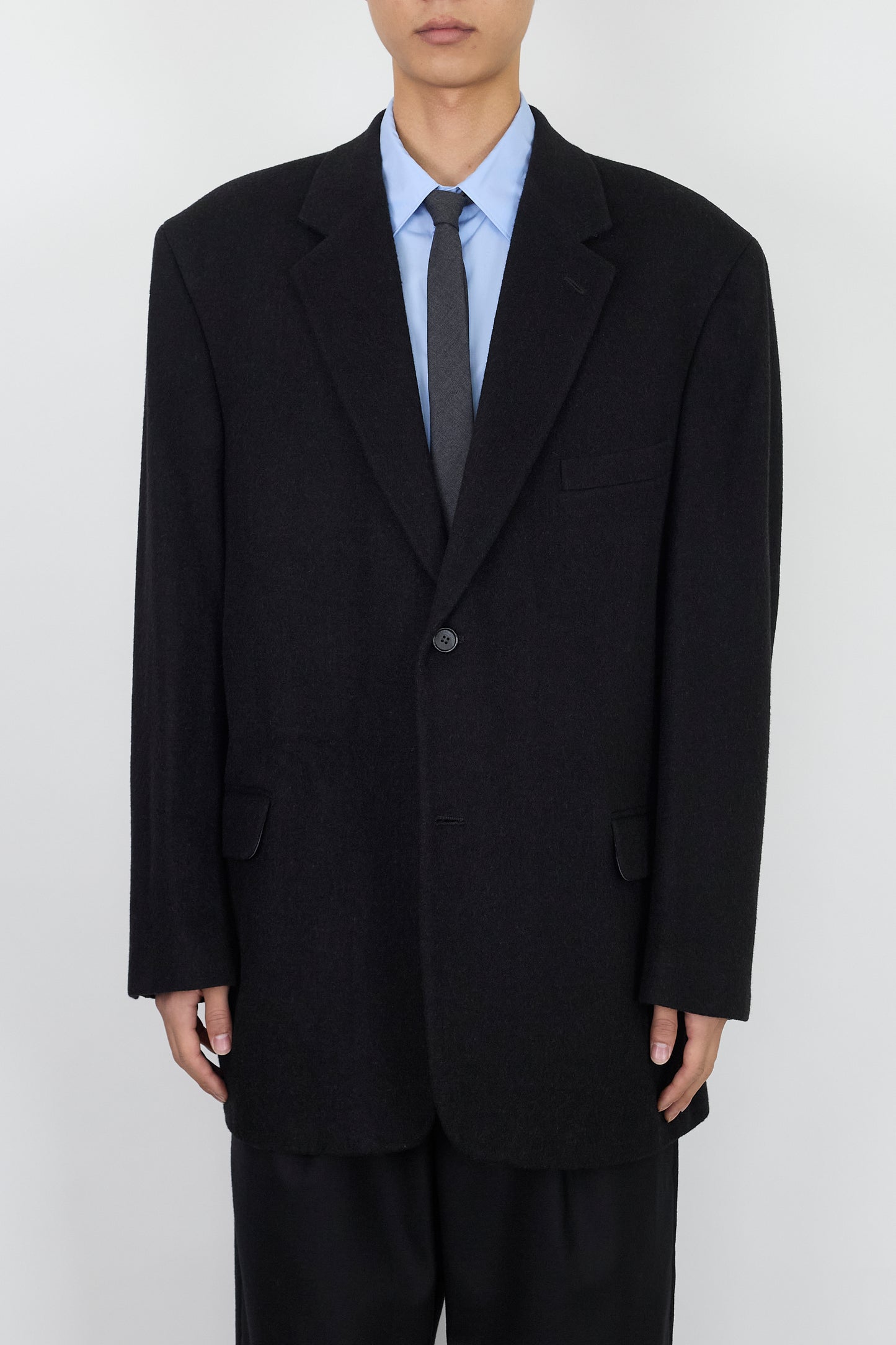 GIANFRANCO RUFFINI BLACK CAMEL TAILORED JACKET