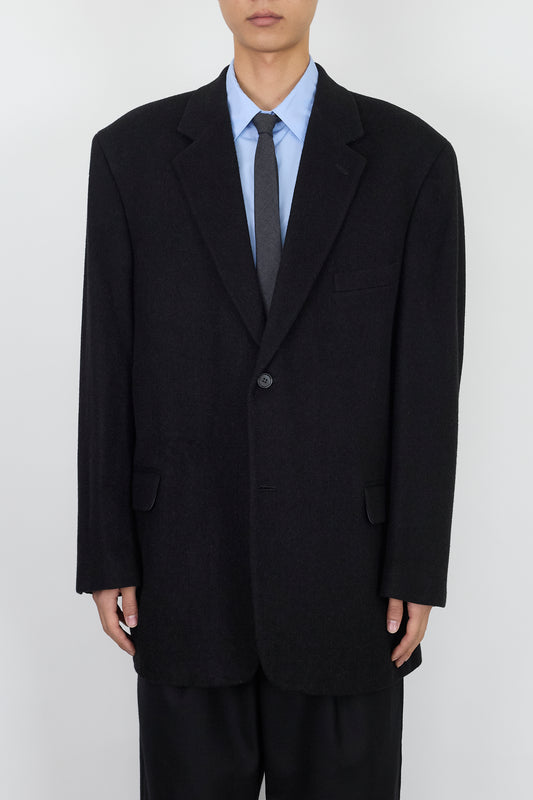 GIANFRANCO RUFFINI BLACK CAMEL TAILORED JACKET