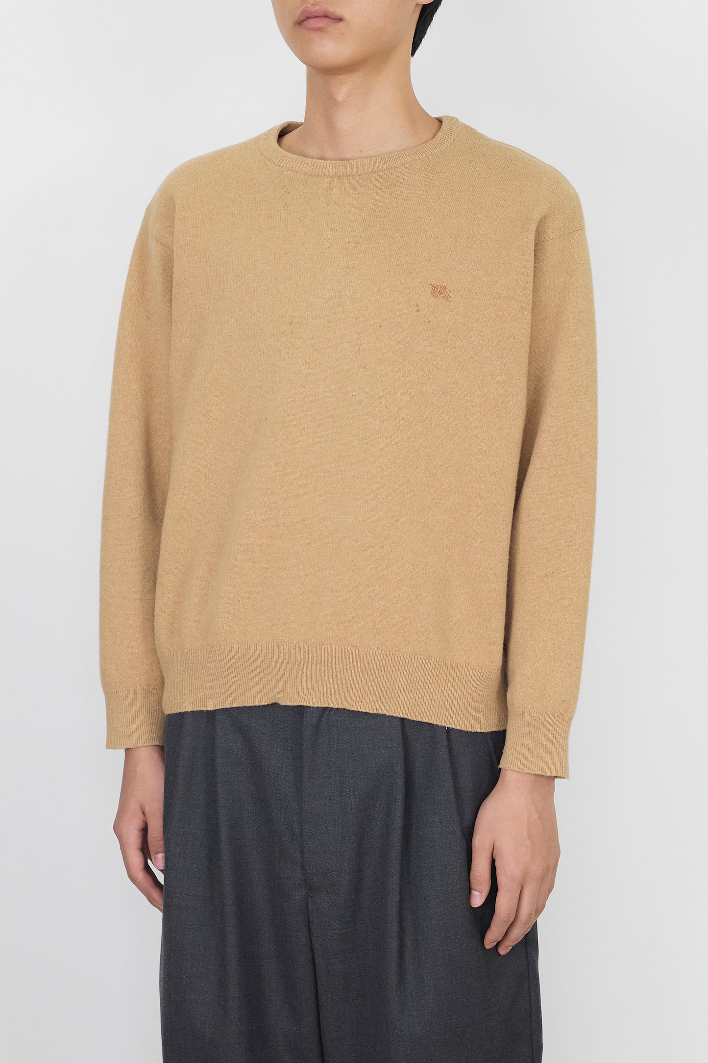 BURBERRY BEIGE WOOL KNIT MADE IN SPAIN