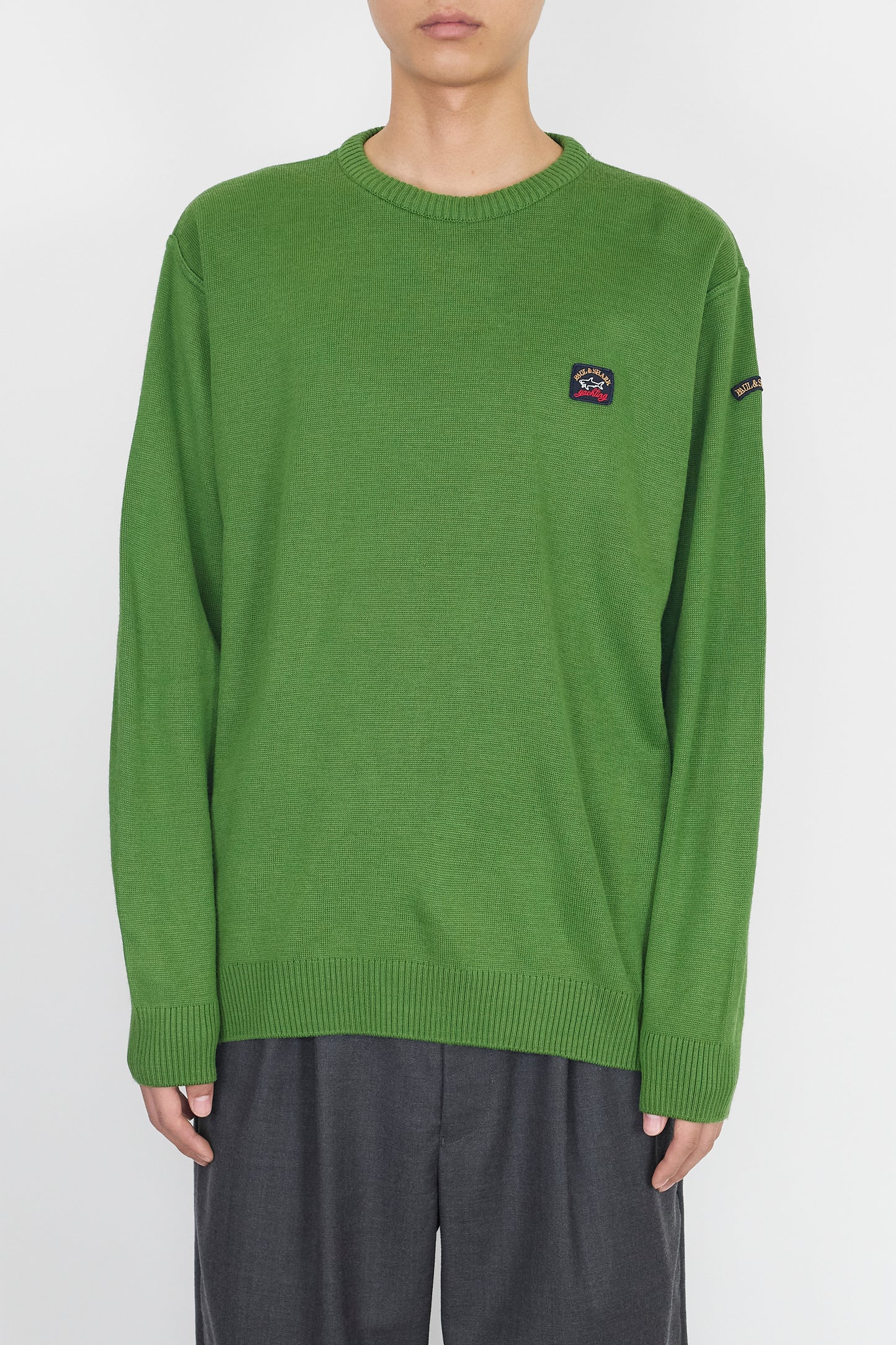 PAUL & SHARK GREEN WOOL KNIT MADE IN PORTUGAL