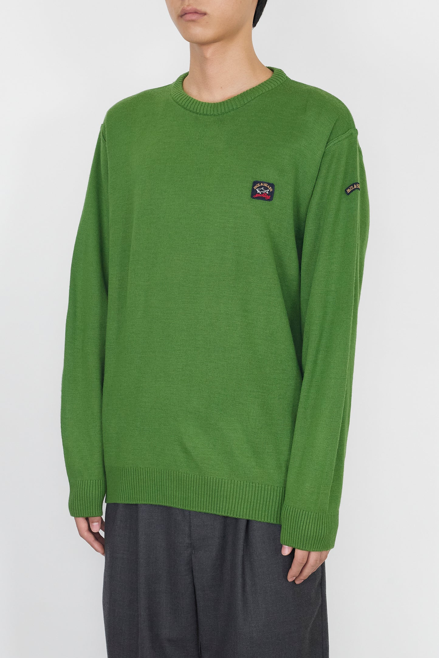 PAUL & SHARK GREEN WOOL KNIT MADE IN PORTUGAL