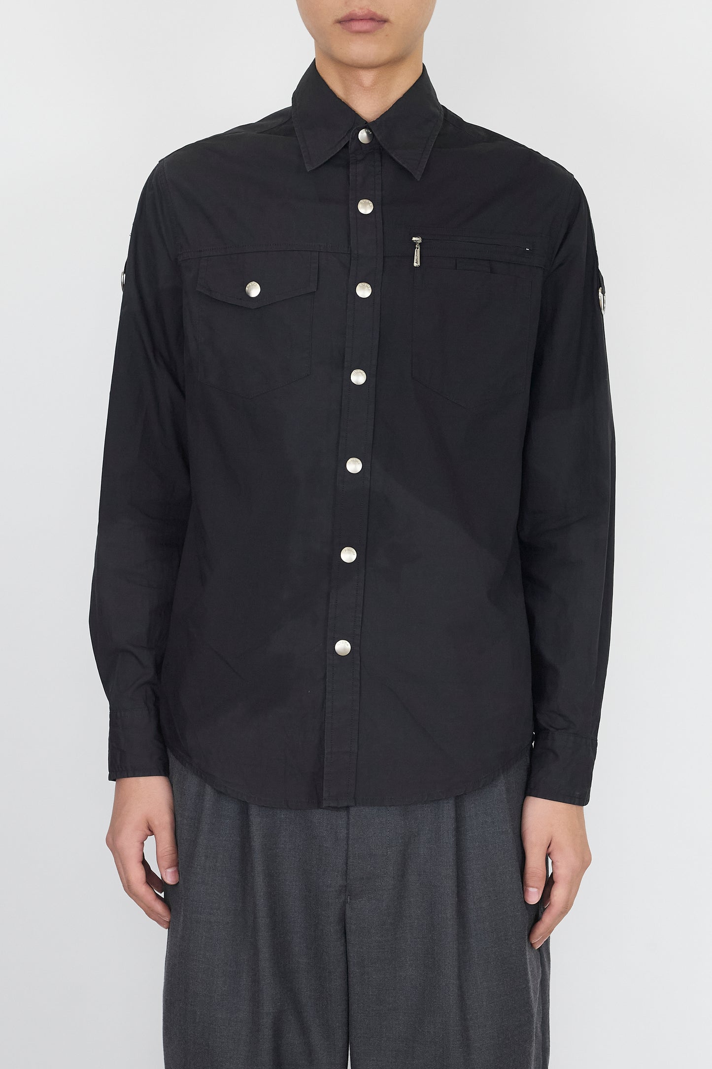 M'RODE PARIS DESIGNED BLACK COTTON SHIRT
