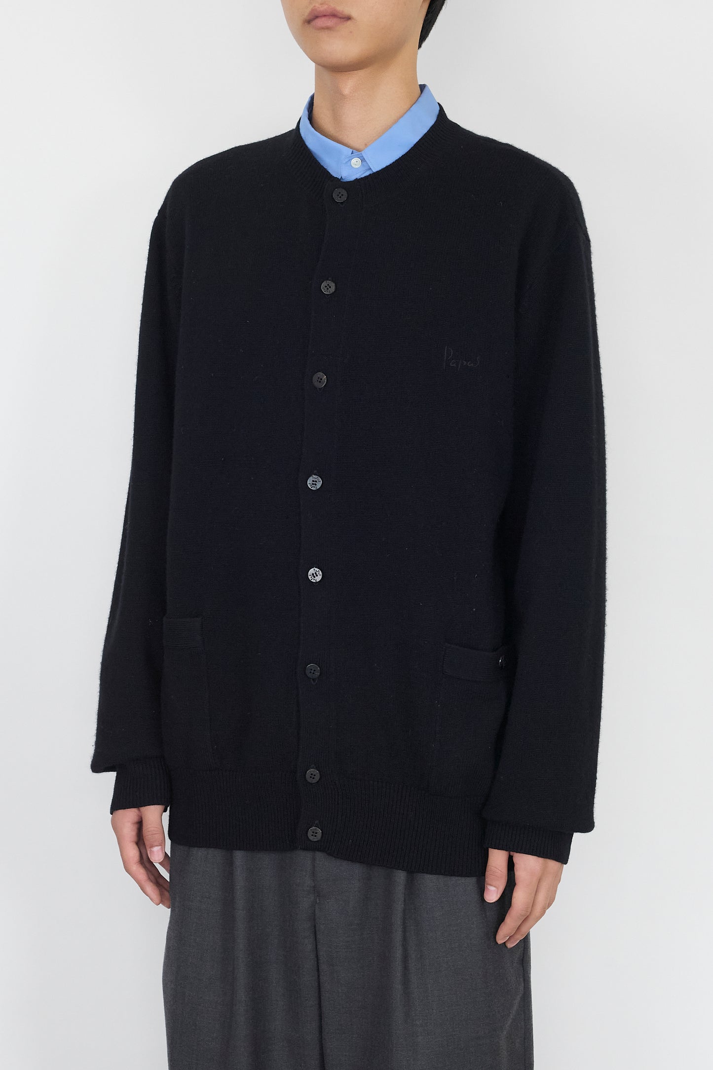 PAPAS DESIGNED BLACK CASHMERE KNIT