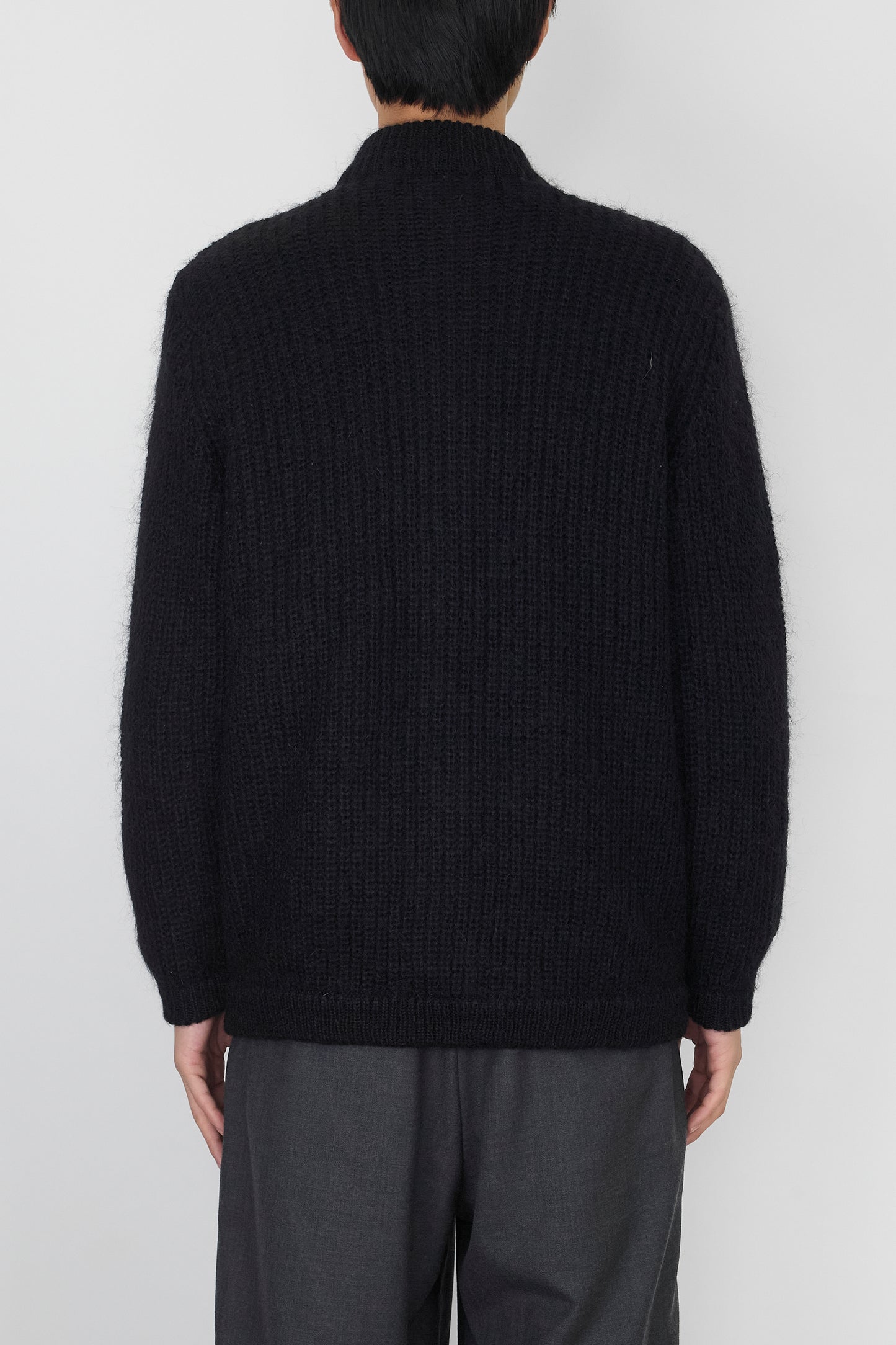 VINTAGE BLACK MOHAIR KNIT JACKET