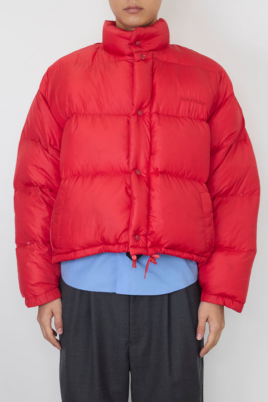 NAF NAF RED SHORT DOWN JACKET