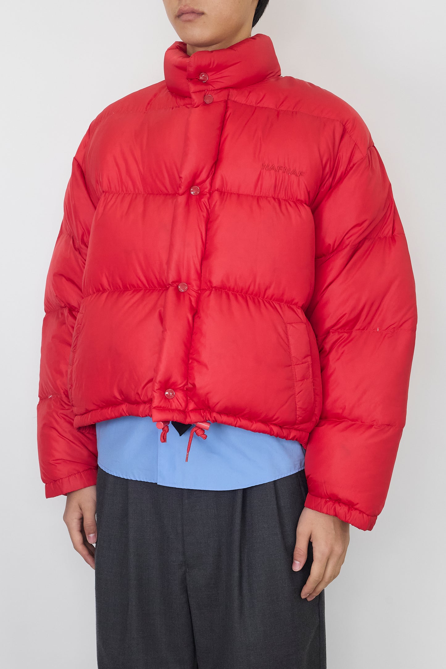 NAF NAF RED SHORT DOWN JACKET