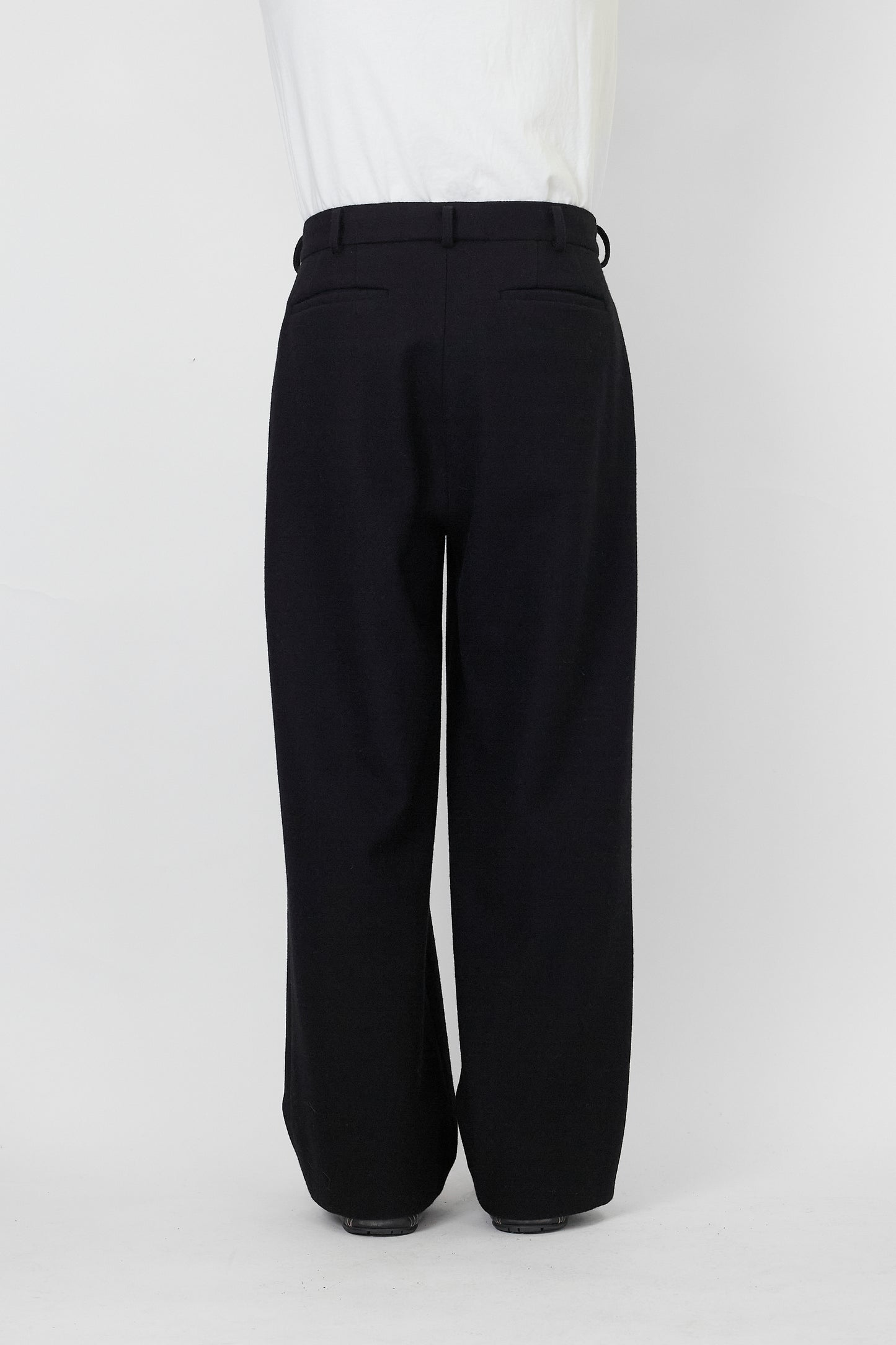 NTRUL CLASSIC MELTON TROUSERS BLACK