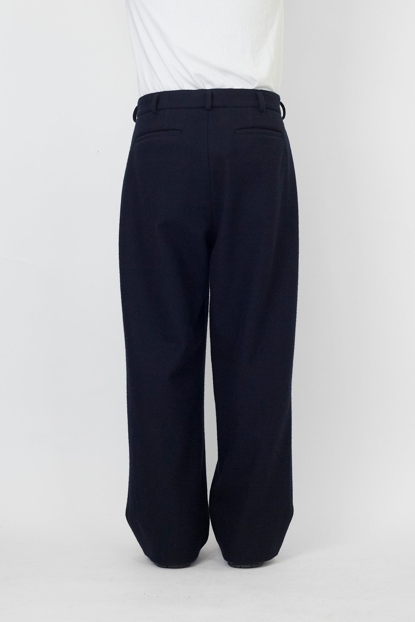 NTRUL CLASSIC MELTON TROUSERS NAVY