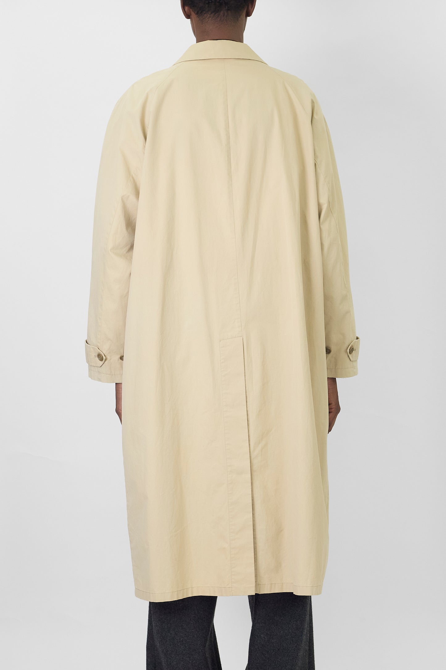 EMPORIO ARMANI BEIGE LONG COAT MADE IN ITALY