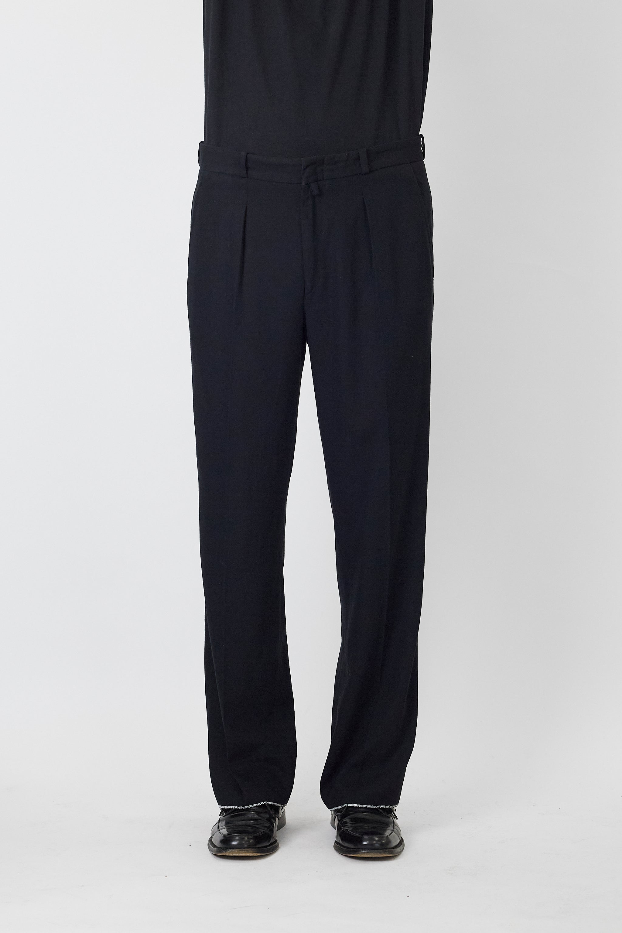 パンツ DISSONANCE NTRUL DENIM TROUSERS BLACK NTRUL BASIC TROUSERS BLACK – DISSONANCE