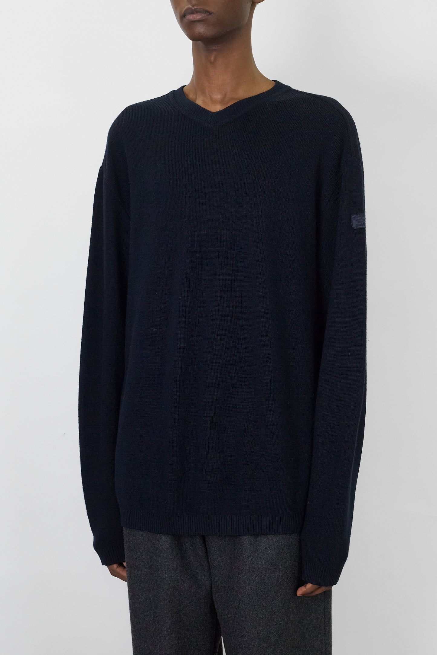 PAUL & SHARK NAVY WOOL KNIT MADE IN ITALY