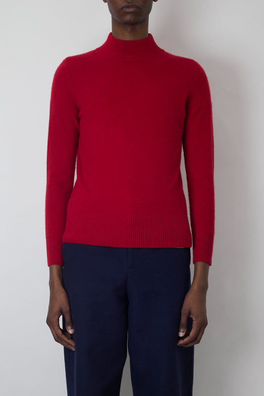 VINTAGE RED CASHMERE KNIT