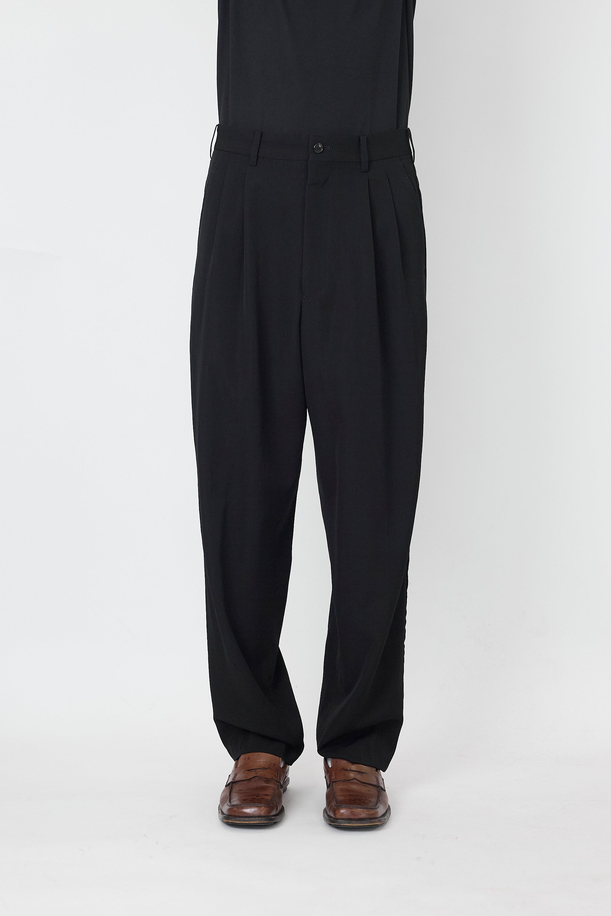 パンツ Yohji Yamamoto Pour Homme Wool Wide Pant Yohji Yamamoto Pour Homme Side Line Wool Wide Pants – TOKIO7