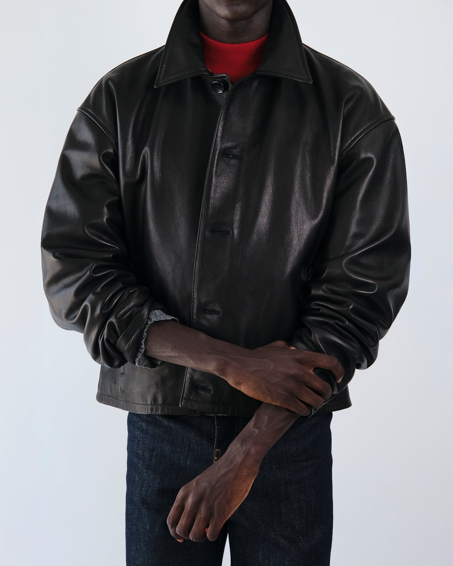 NTRUL MODERN LEATHER JACKET BLACK