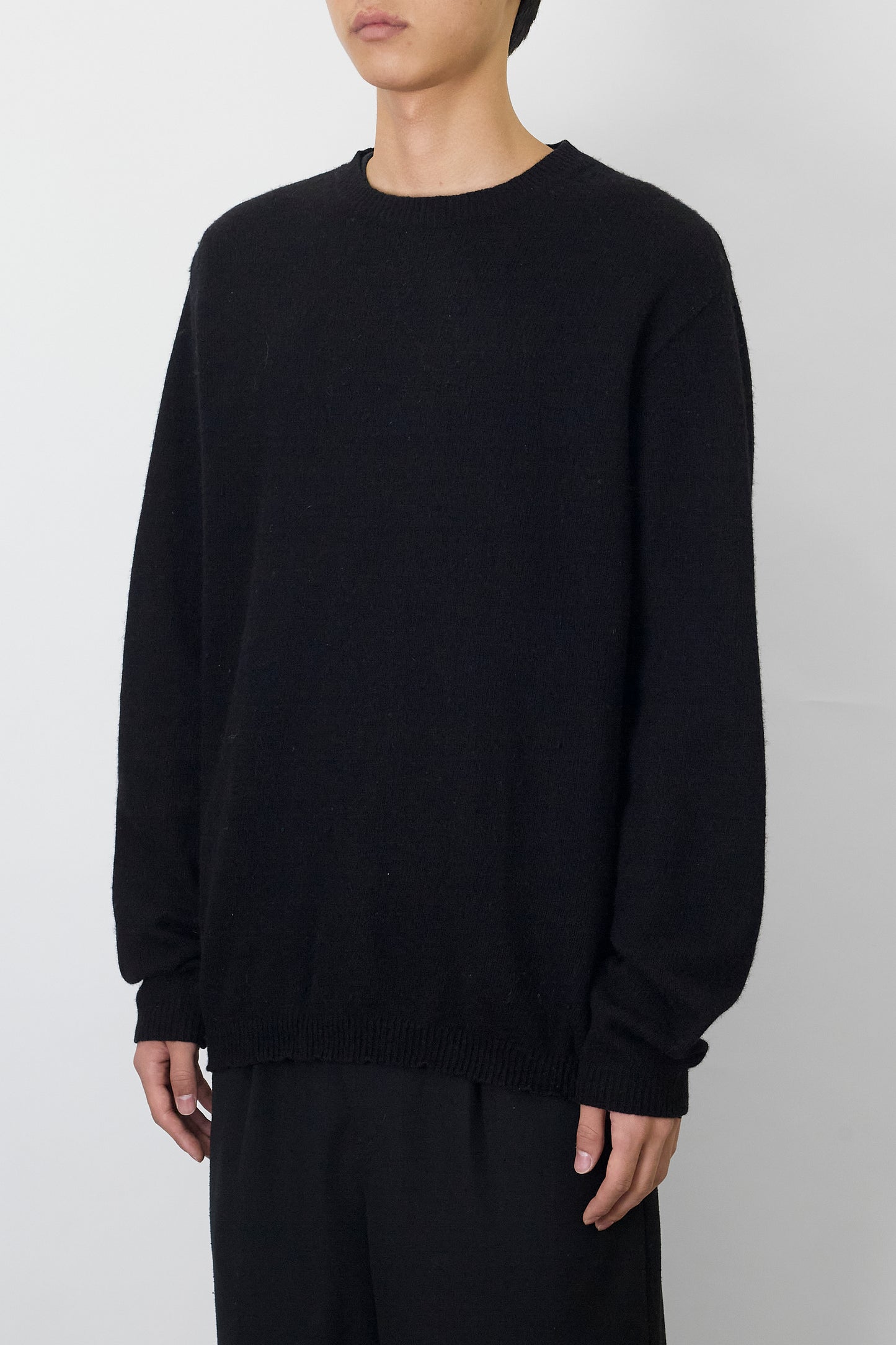 DOLCE&GABBANA BLACK WOOL KNIT MADE IN ITALY