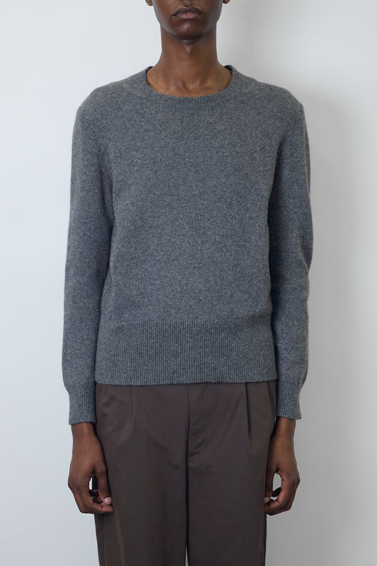 DRIES VAN NOTEN GRAY ALPACA  SHORT KNIT
