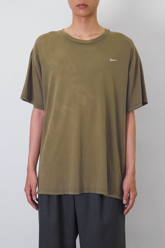 NIKE FADED KHAKI COTTON HALF SLEEVE TEE SHIRT