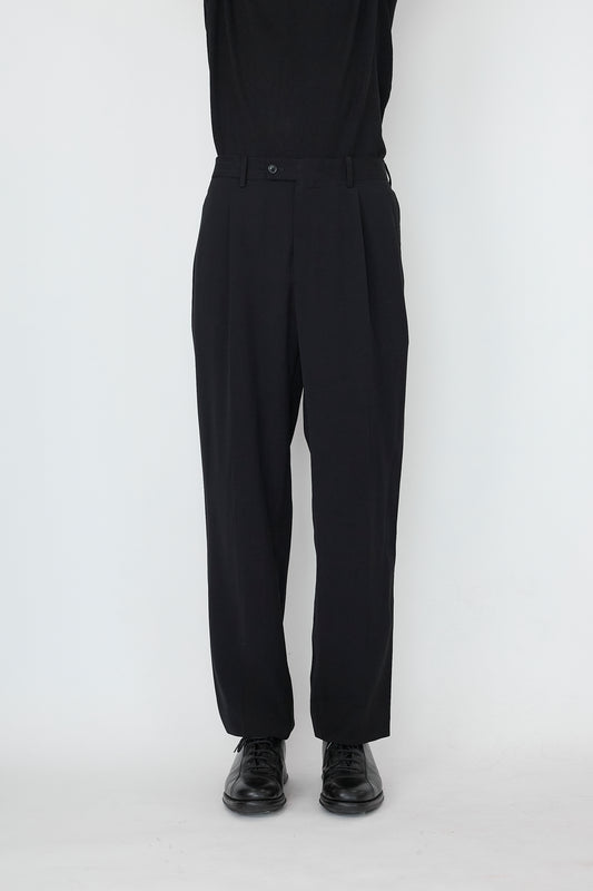 BERNARD ZINS BLACK WIDE PANTS MADE IN FRANCE