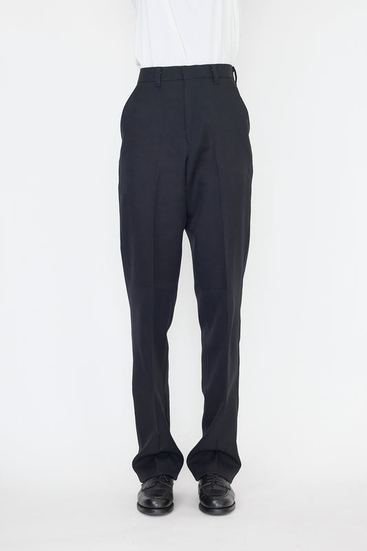 VINTAGE BLACK STRAIGHT FLARE PANTS