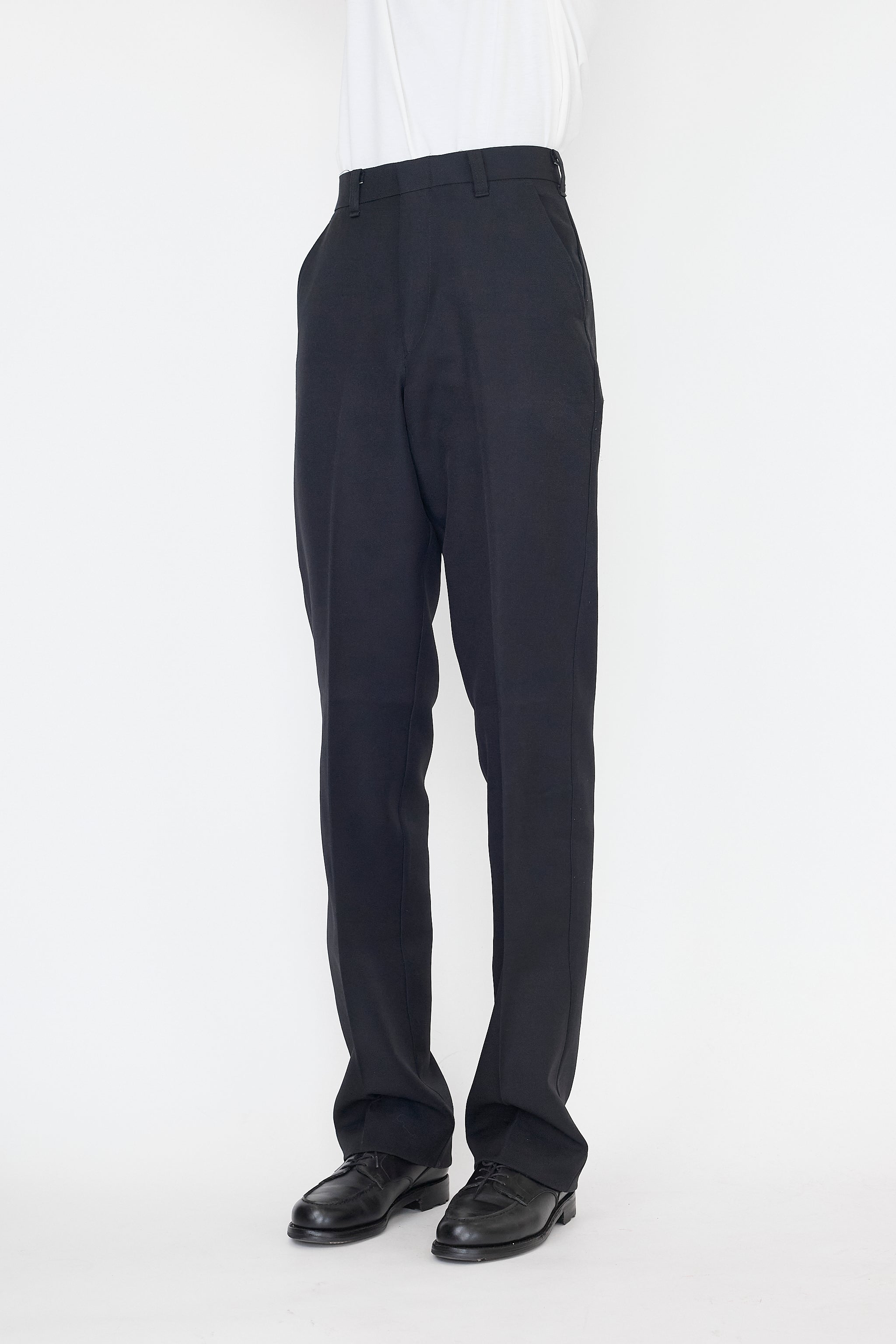 パンツ dissonance Ntrul basic trousers NTRUL BASIC TROUSERS BLACK – DISSONANCE