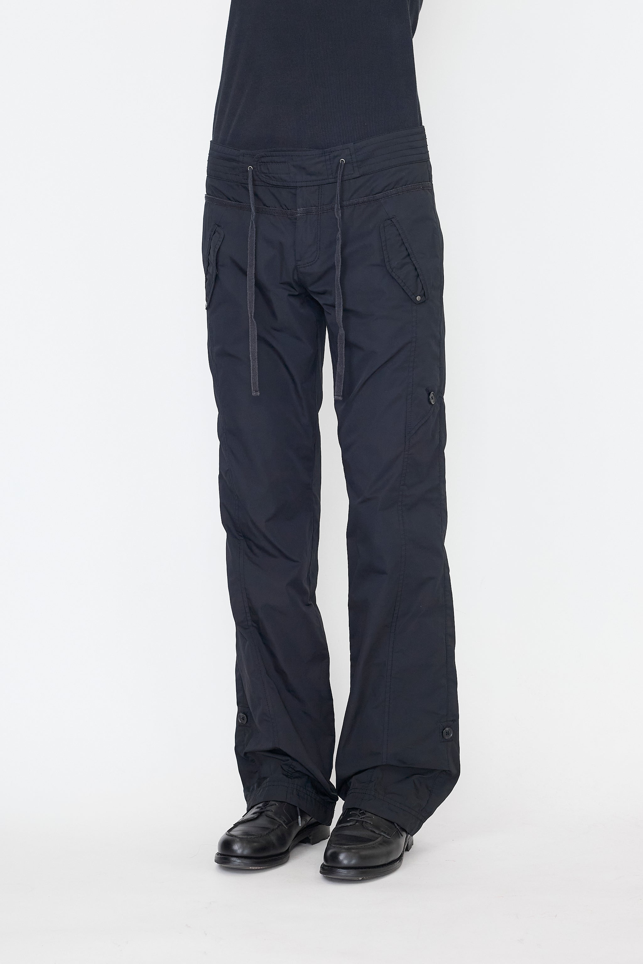 パンツ dissonance Ntrul basic trousers NTRUL BASIC TROUSERS BLACK – DISSONANCE