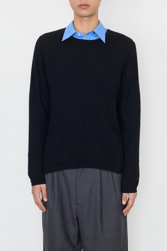 VINTAGE BLACK CASHMERE KNIT
