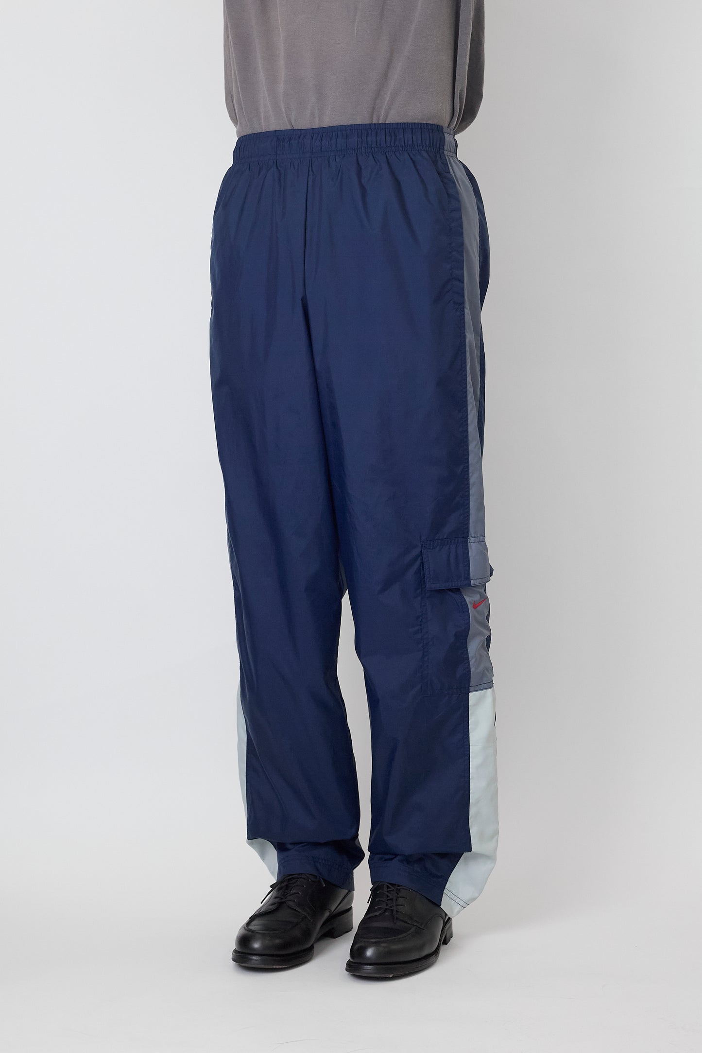 NIKE DESIGNED NAVY CARGO WIDE PANTS