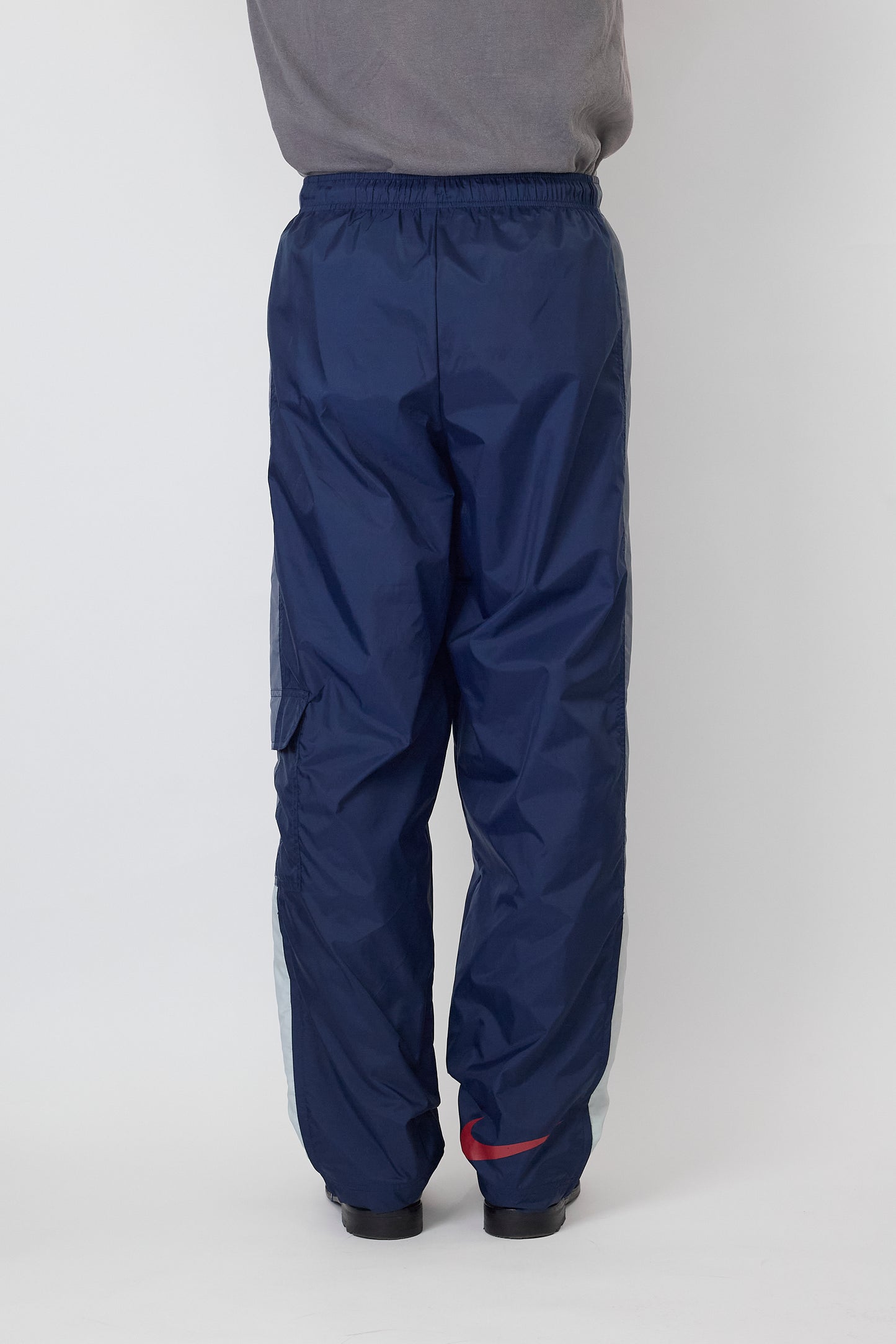 NIKE DESIGNED NAVY CARGO WIDE PANTS