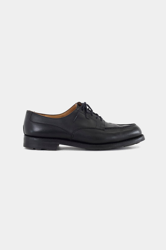 J.M. WESTON BLACK LEATHER SHOES MADE IN FRANCE