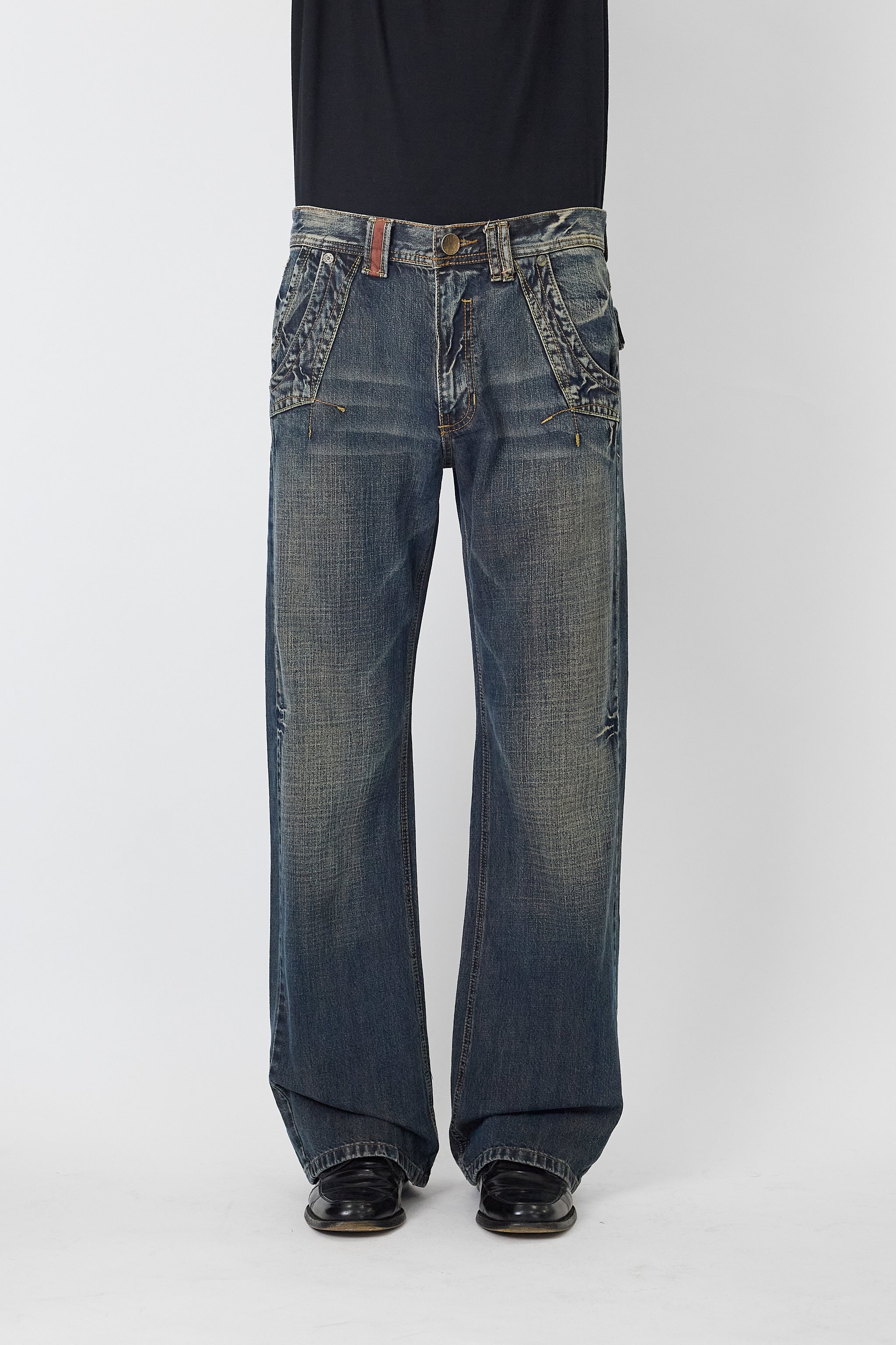 パンツ DISSONANCE NTRUL DENIM TROUSERS BLACK NTRUL DENIM TROUSERS BLACK – DISSONANCE