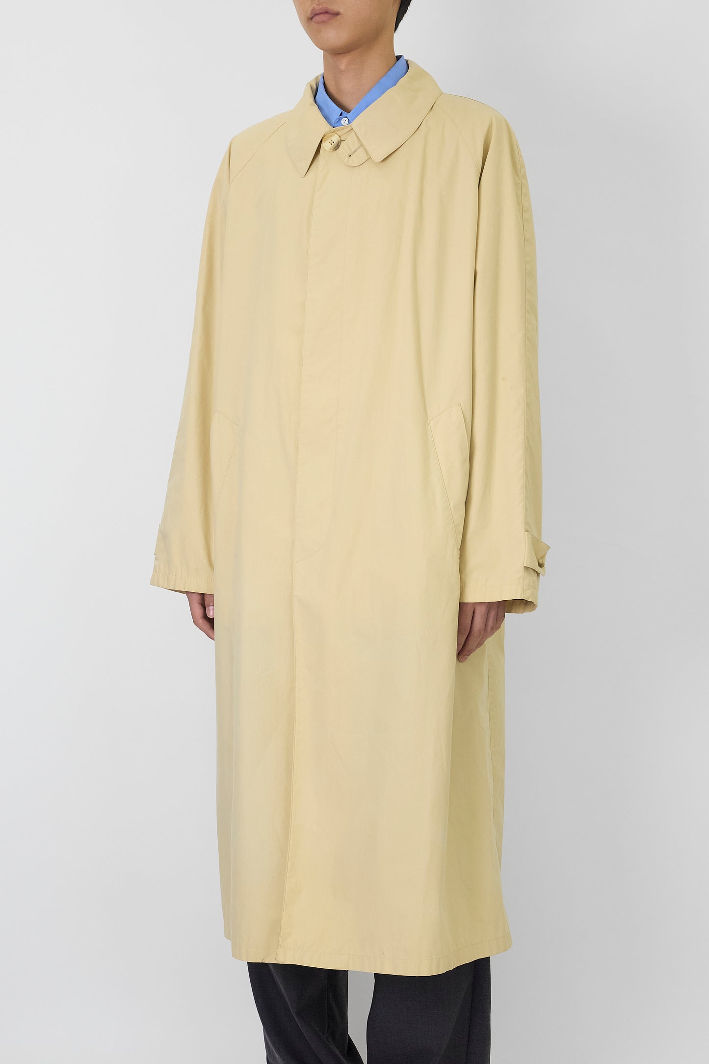 GIORGIO ARMANI BEIGE LONG COAT MADE IN ITALY