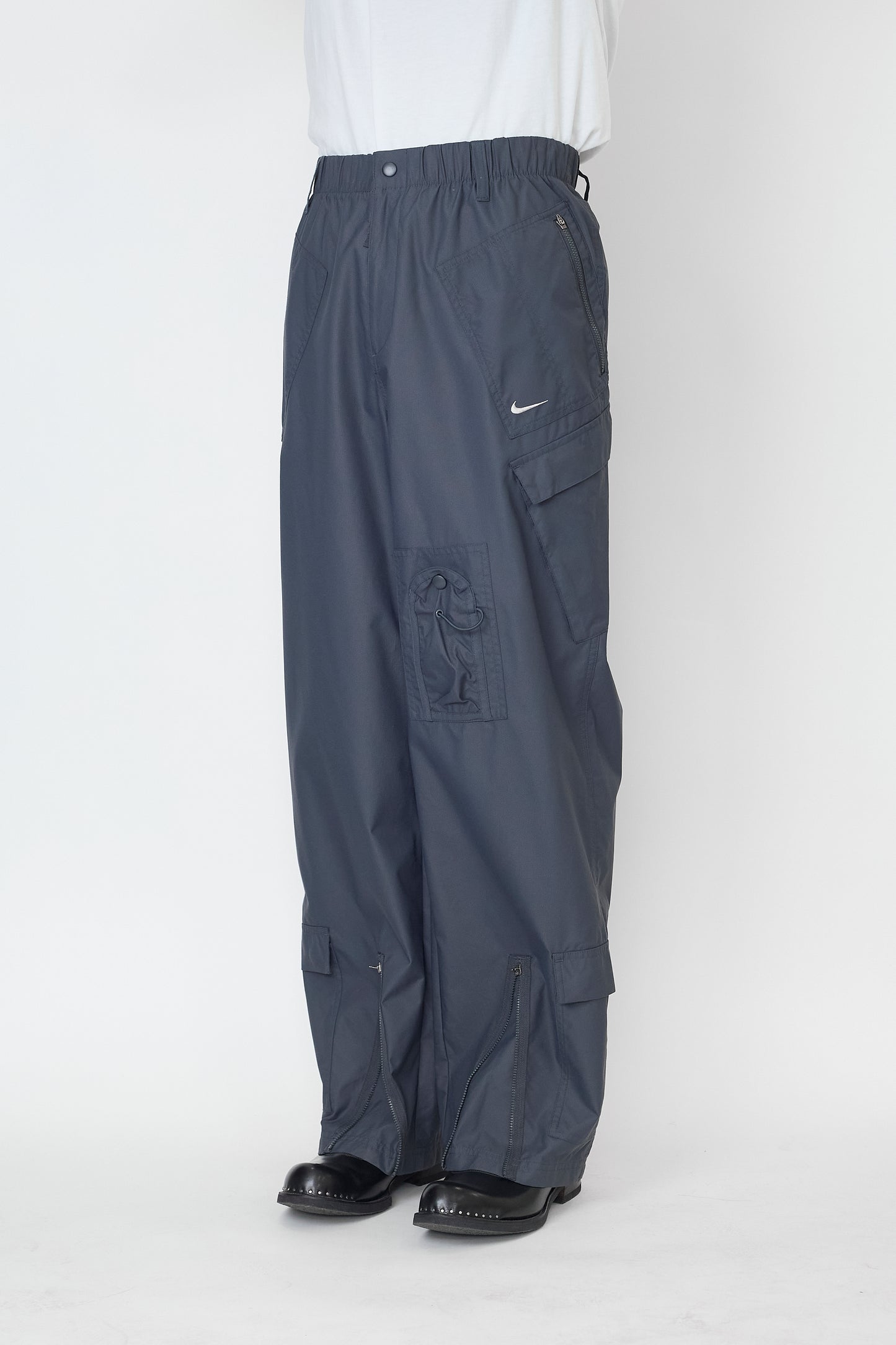 NIKE ADVANCED INNOVATION TEAM DESIGNED TECH NYLON WIDE PANTS