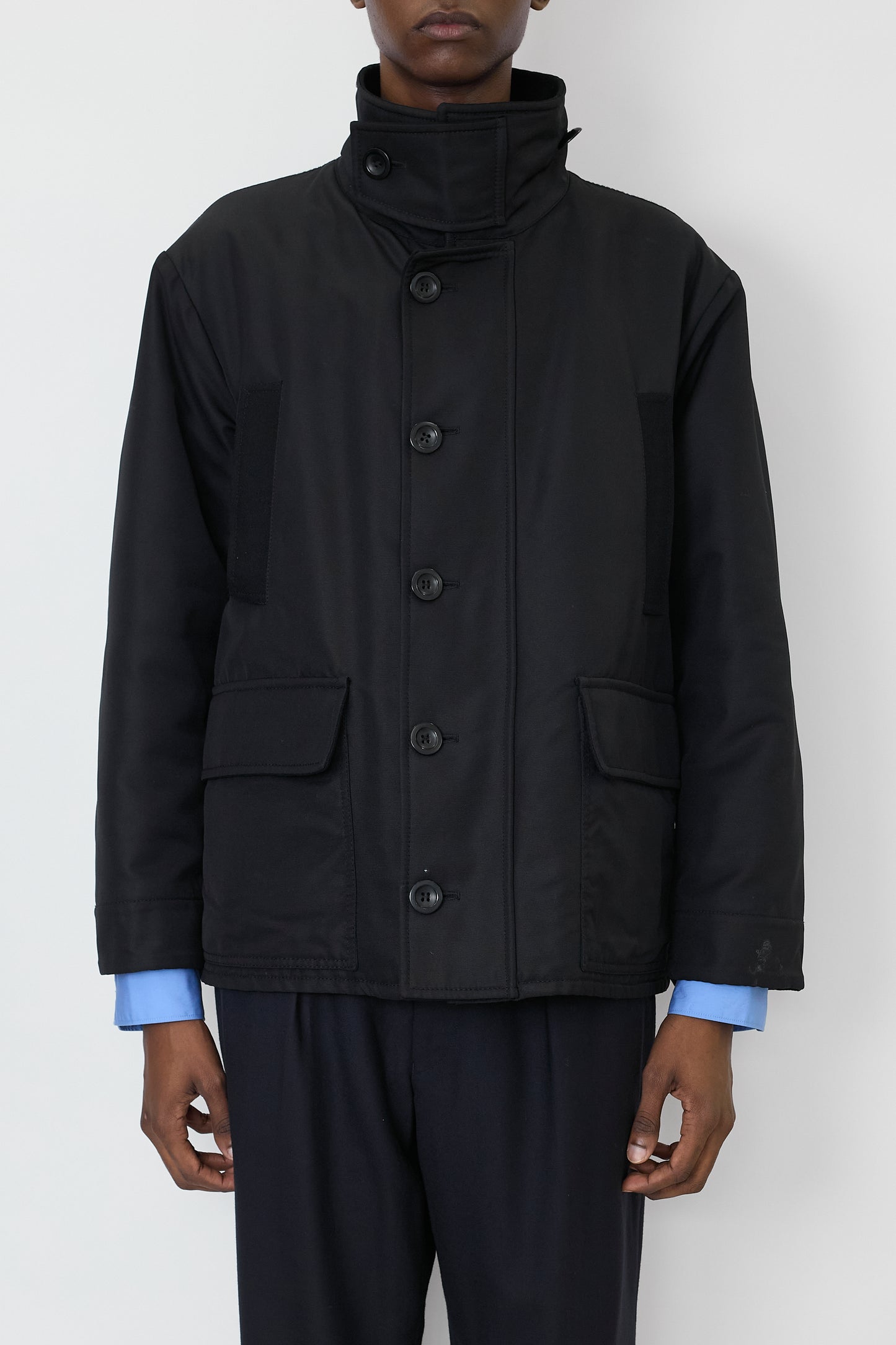 EMPORIO ARMANI DESIGNED BLACK NYLON JACKET