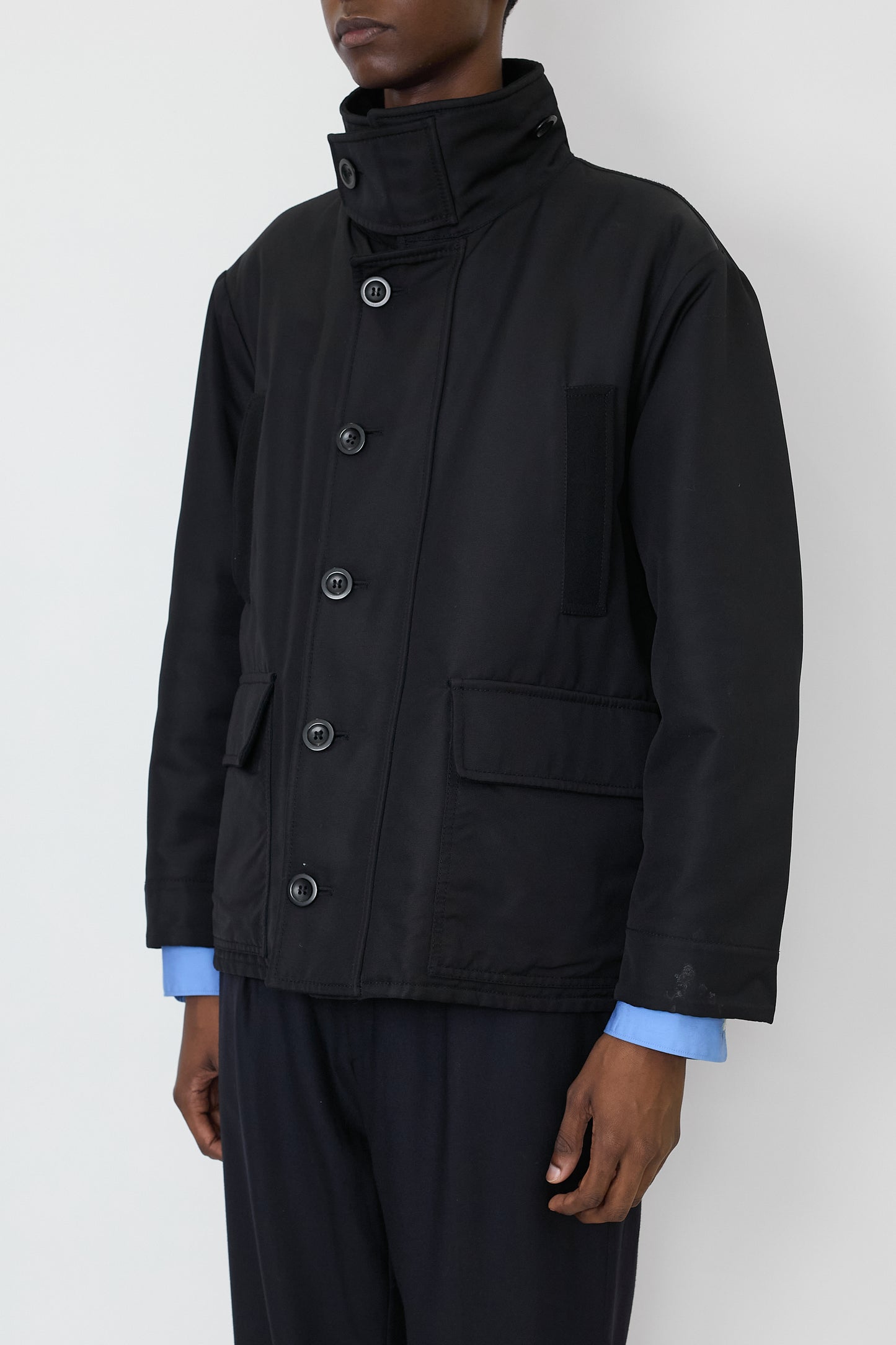 EMPORIO ARMANI DESIGNED BLACK NYLON JACKET