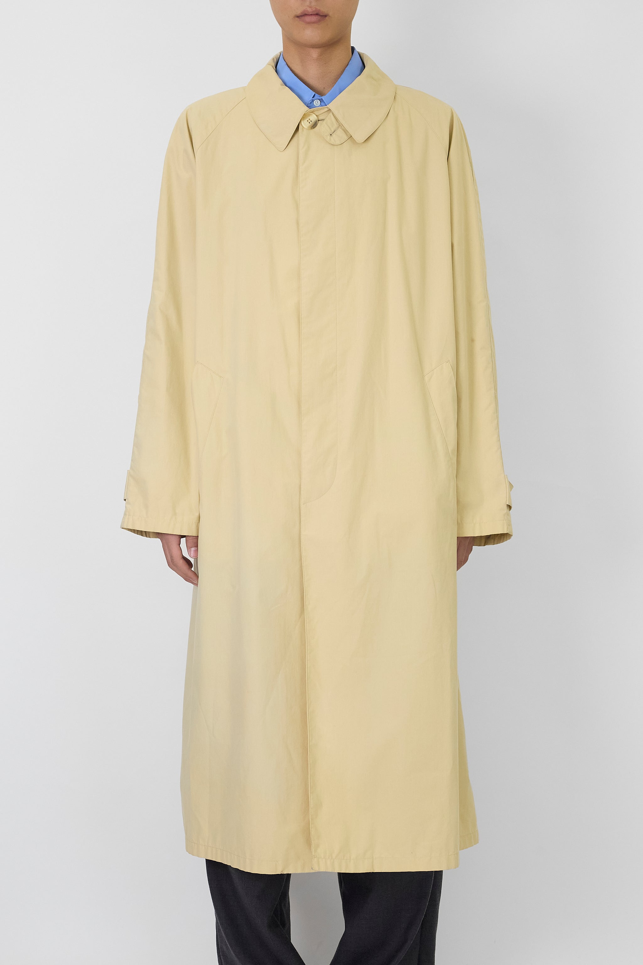 GIORGIO ARMANI BEIGE LONG COAT MADE IN ITALY – DISSONANCE