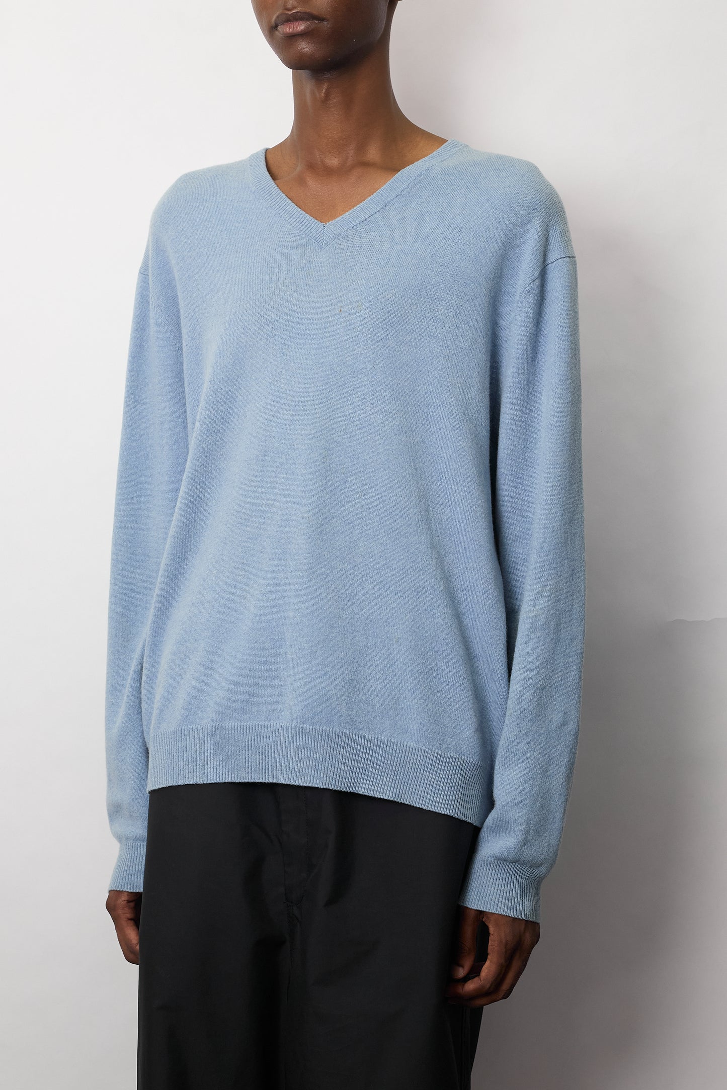 VINTAGE SKY BLUE CASHMERE KNIT