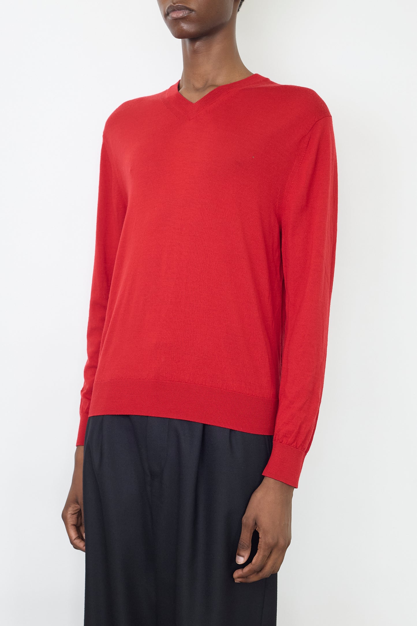 PAUL SMITH RED WOOL KNIT