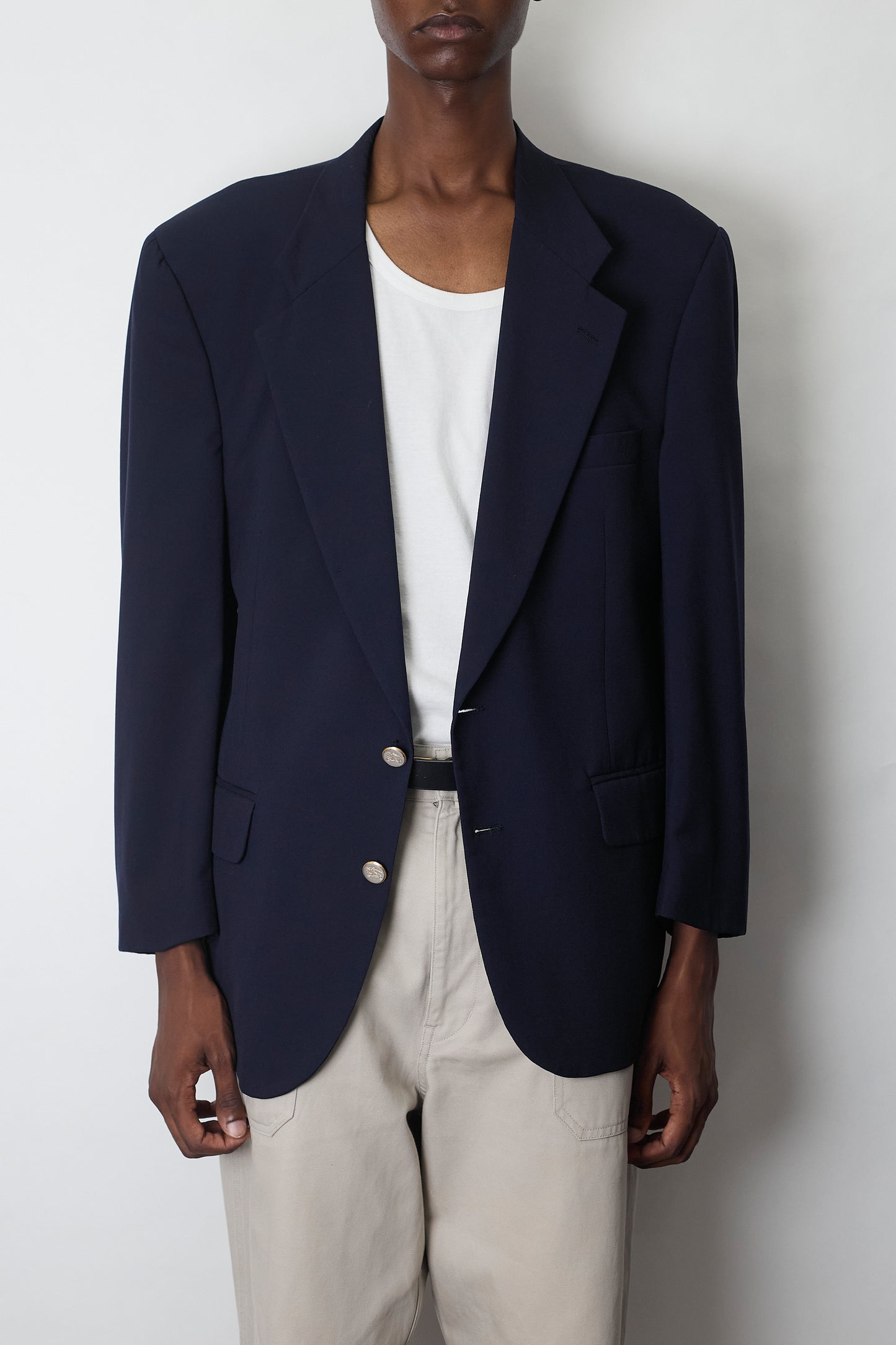 BURBERRY WOOL GABARDINE TAILORED JACKET