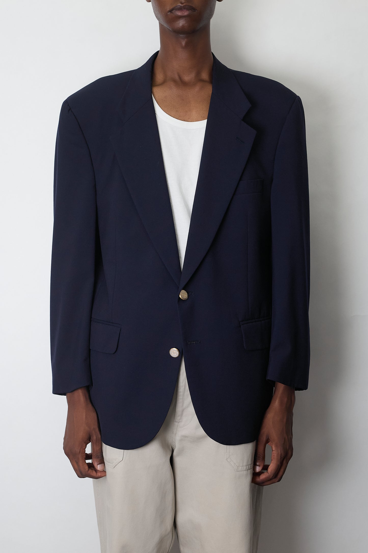 BURBERRY WOOL GABARDINE TAILORED JACKET