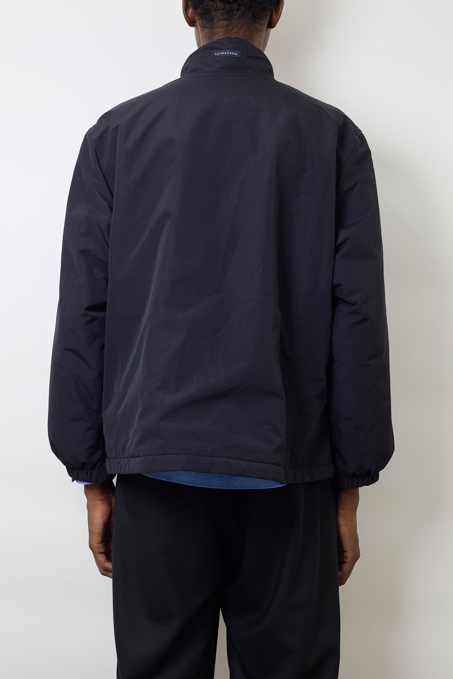 VINTAGE BLACK TECH SHORT ZIP UP JACKET