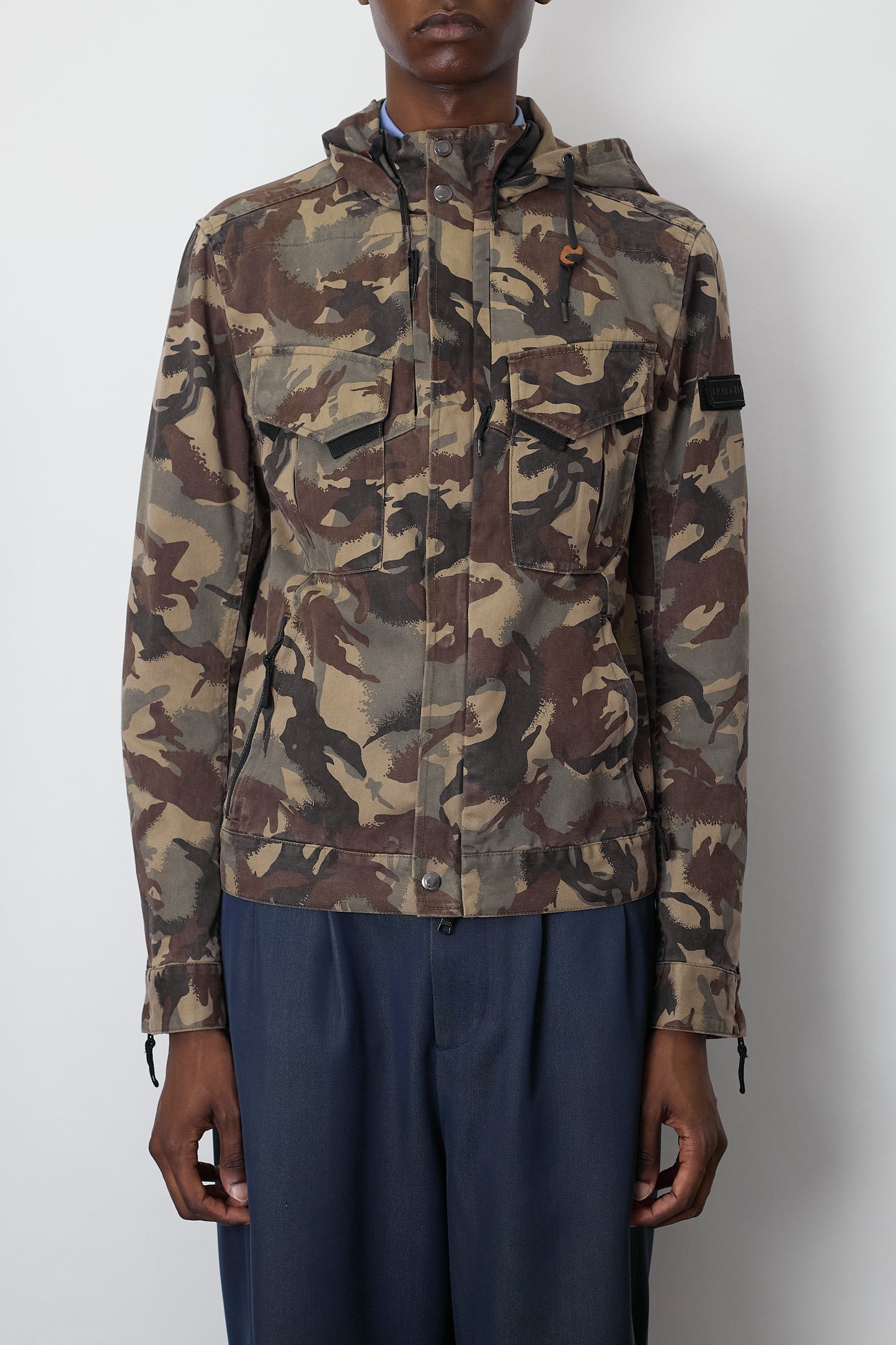 ARMANI EXCHANGE CAMOUFLAGE TECH SHORT JACKET