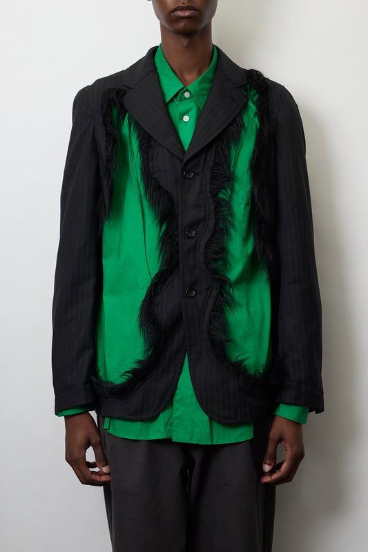 COMME DES GARCONS HOMME PLUS DESIGNED WOOL GABARDINE JACKET