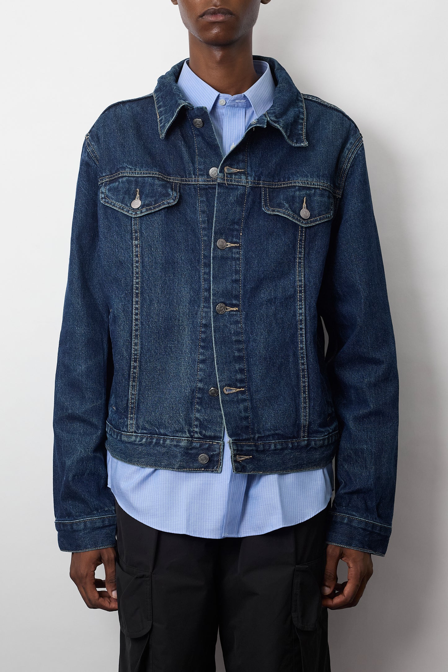 ARMANI JEANS SHORT DENIM JACKET MADE IN ITALY