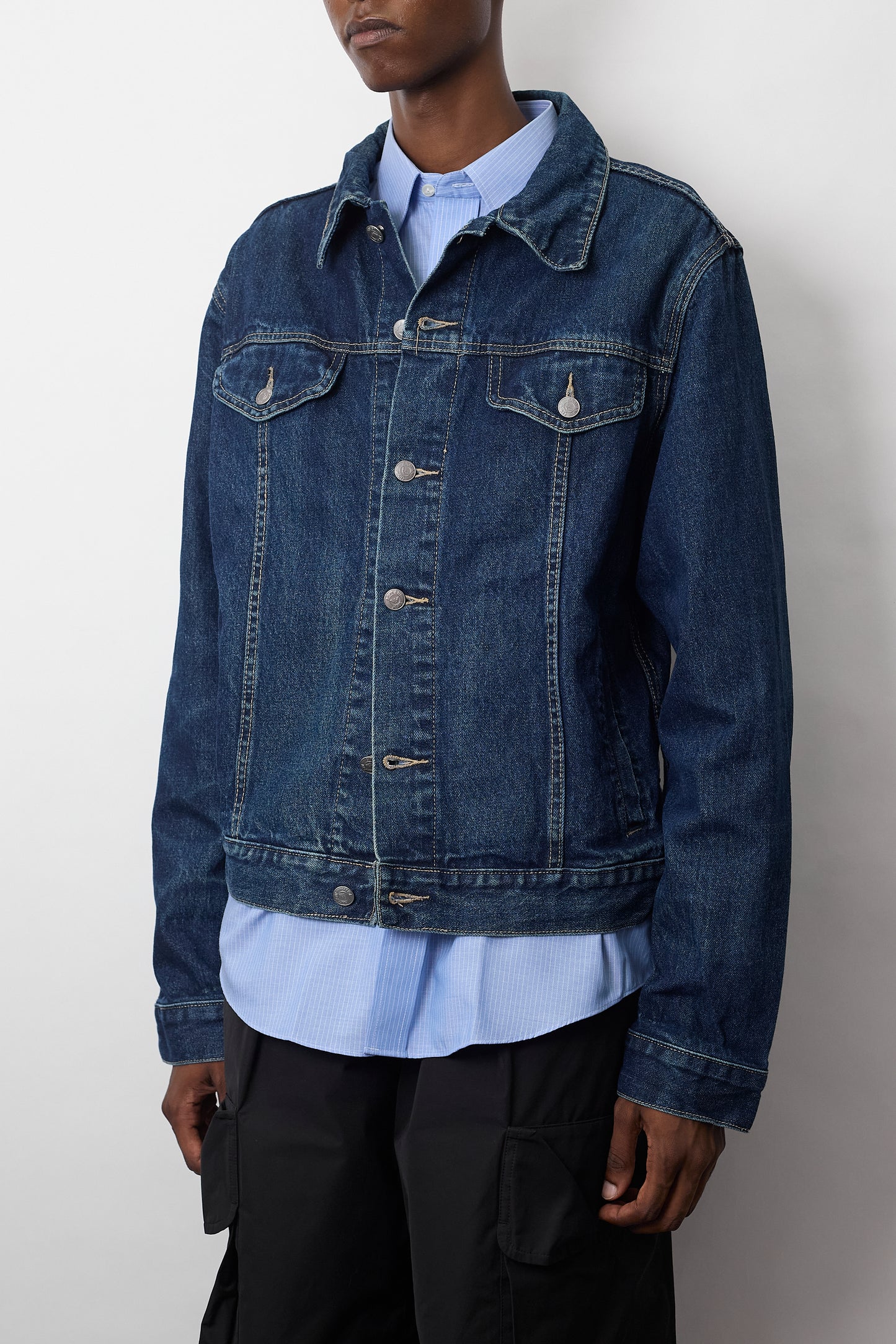 ARMANI JEANS SHORT DENIM JACKET MADE IN ITALY