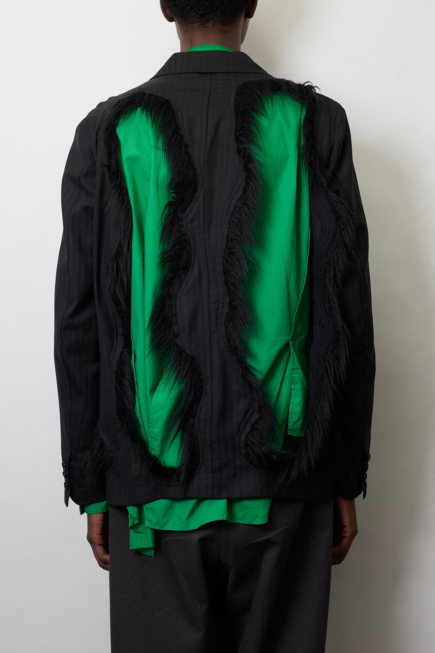 COMME DES GARCONS HOMME PLUS DESIGNED WOOL GABARDINE JACKET