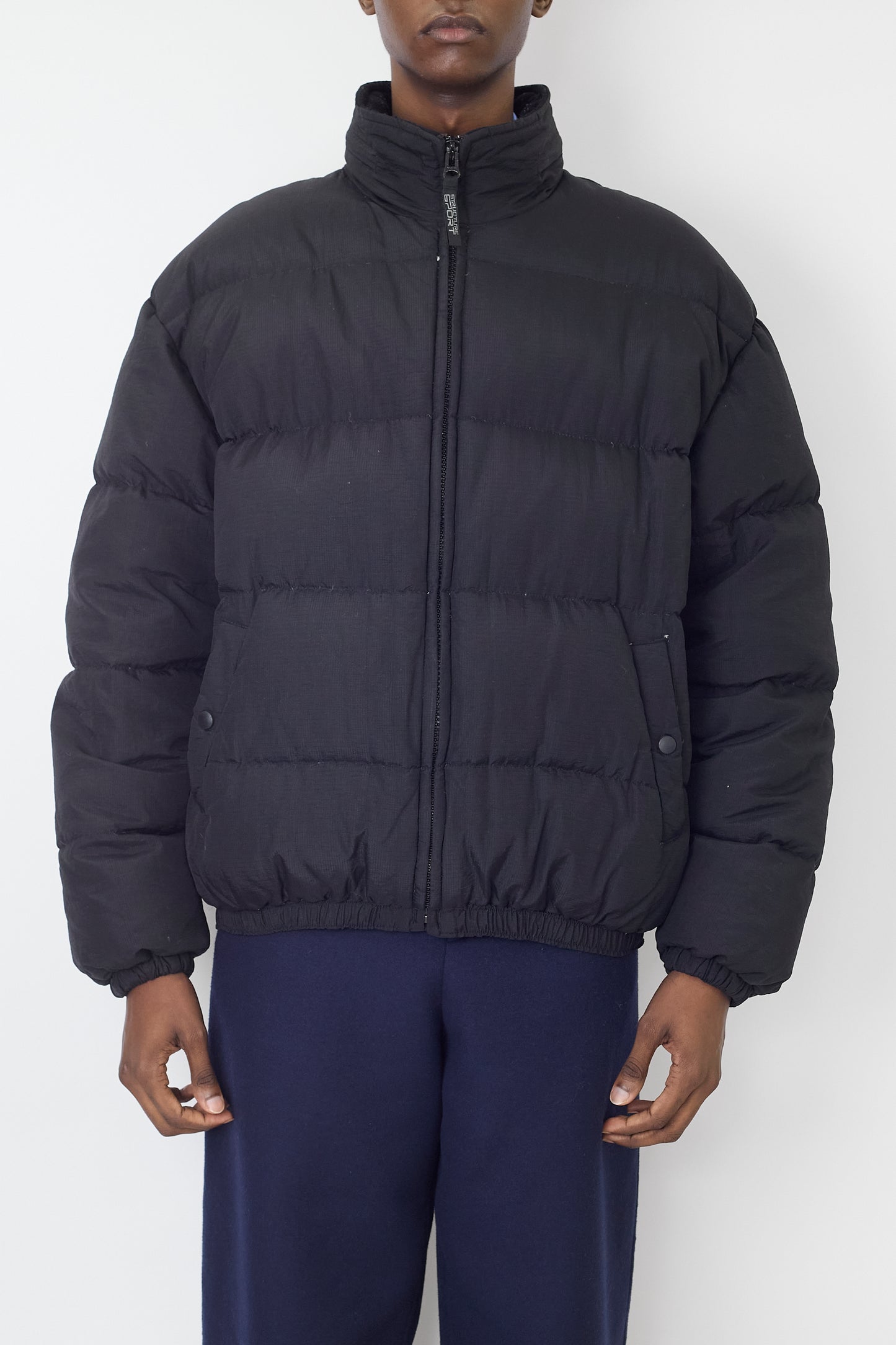 STRUCTURE SPORT BLACK SHORT DOWN JACKET