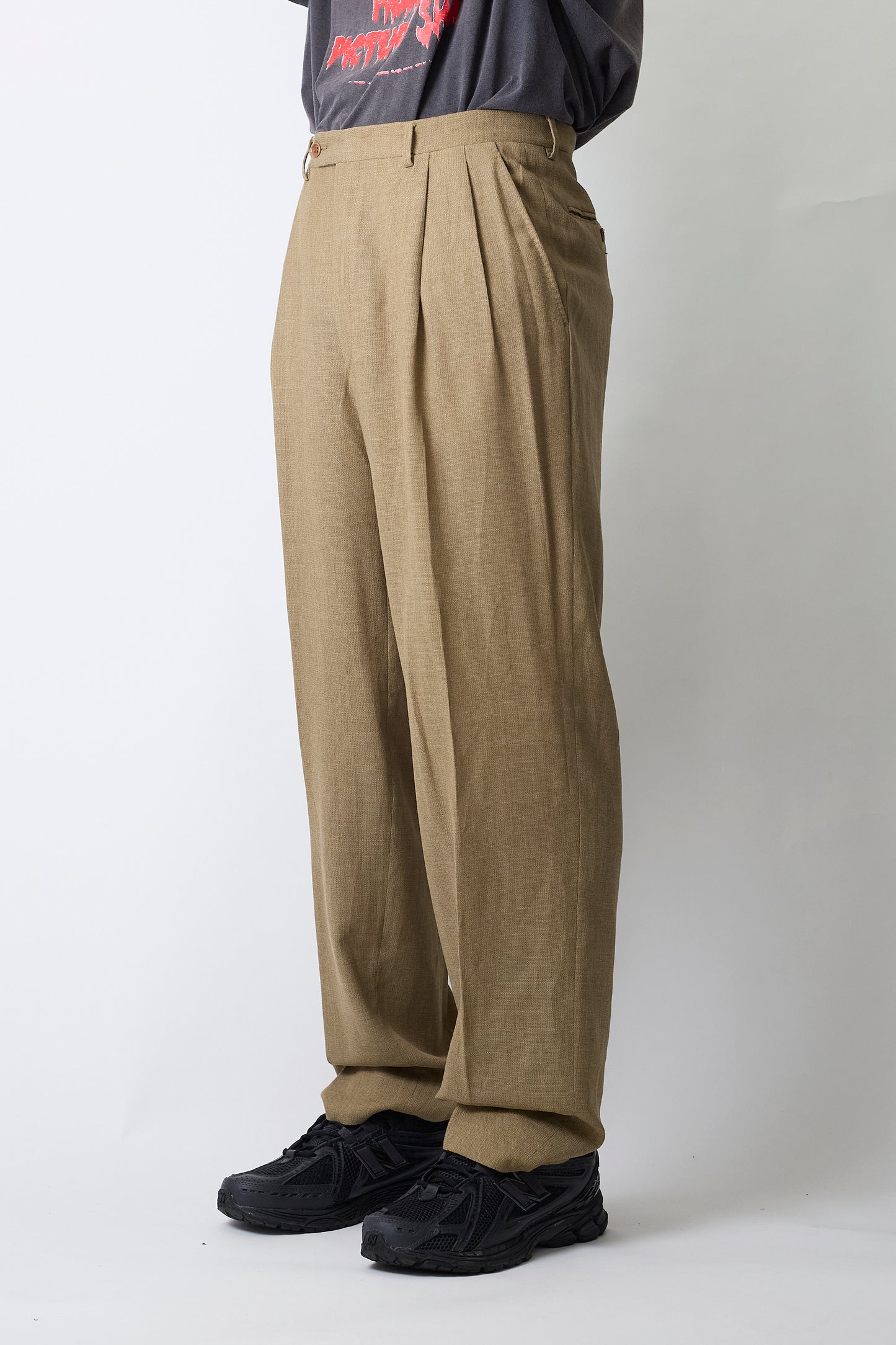 CHRISTIAN DIOR WOOL WIDE PANTS